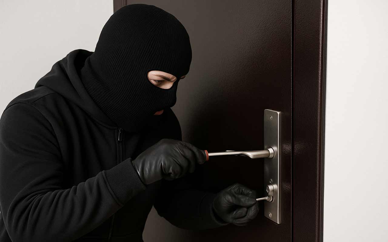 Porte blindée ou serrure 3 points