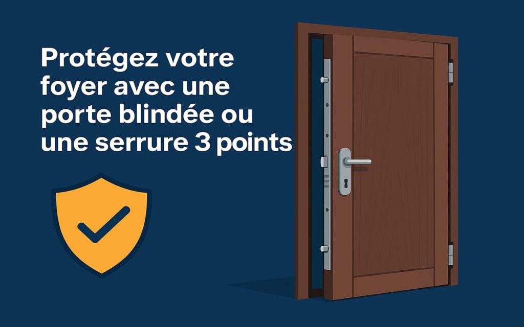 Protégez votre foyer avec une porte blindée ou une serrure 3 points