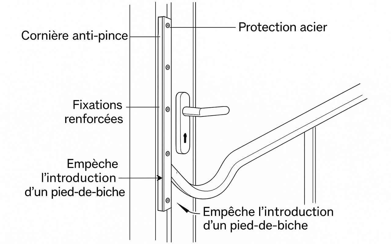 renforcement efficace de l’huisserie