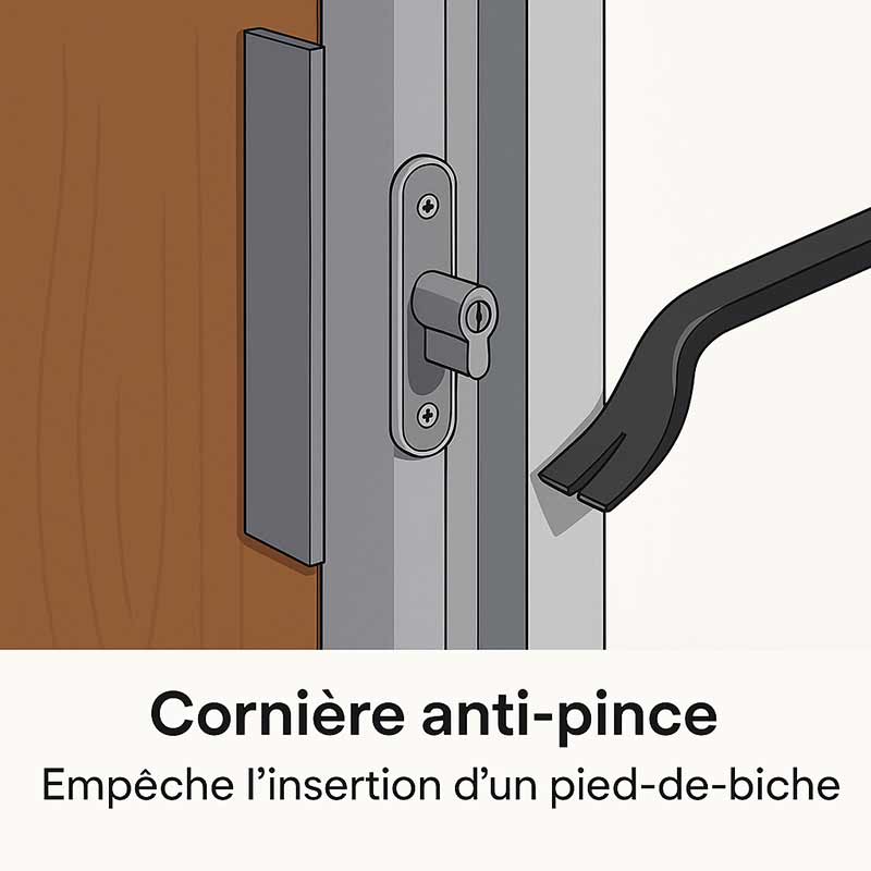 sécuriser les charnières existantes