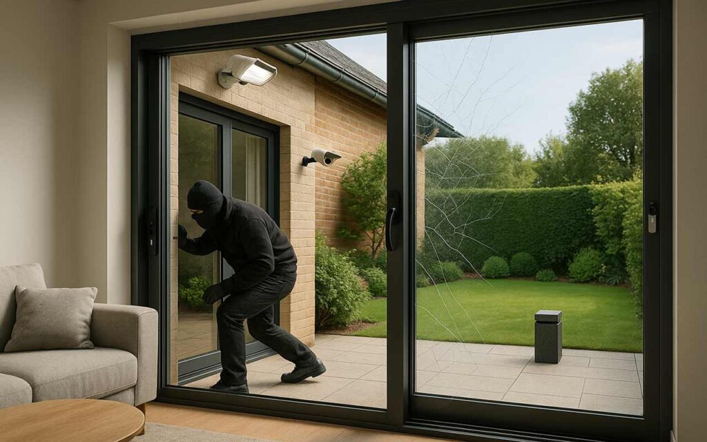 Comment sécuriser une baie vitrée donnant sur un jardin  ?