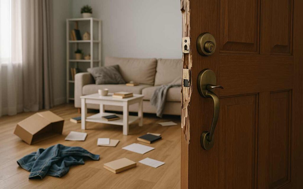 verrou de sécurité à une porte existante