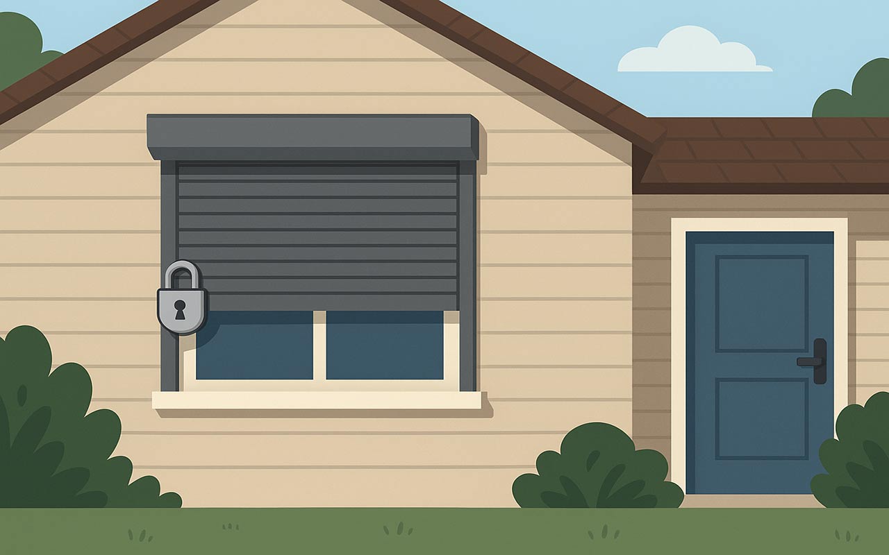 volet blindé de sécurité