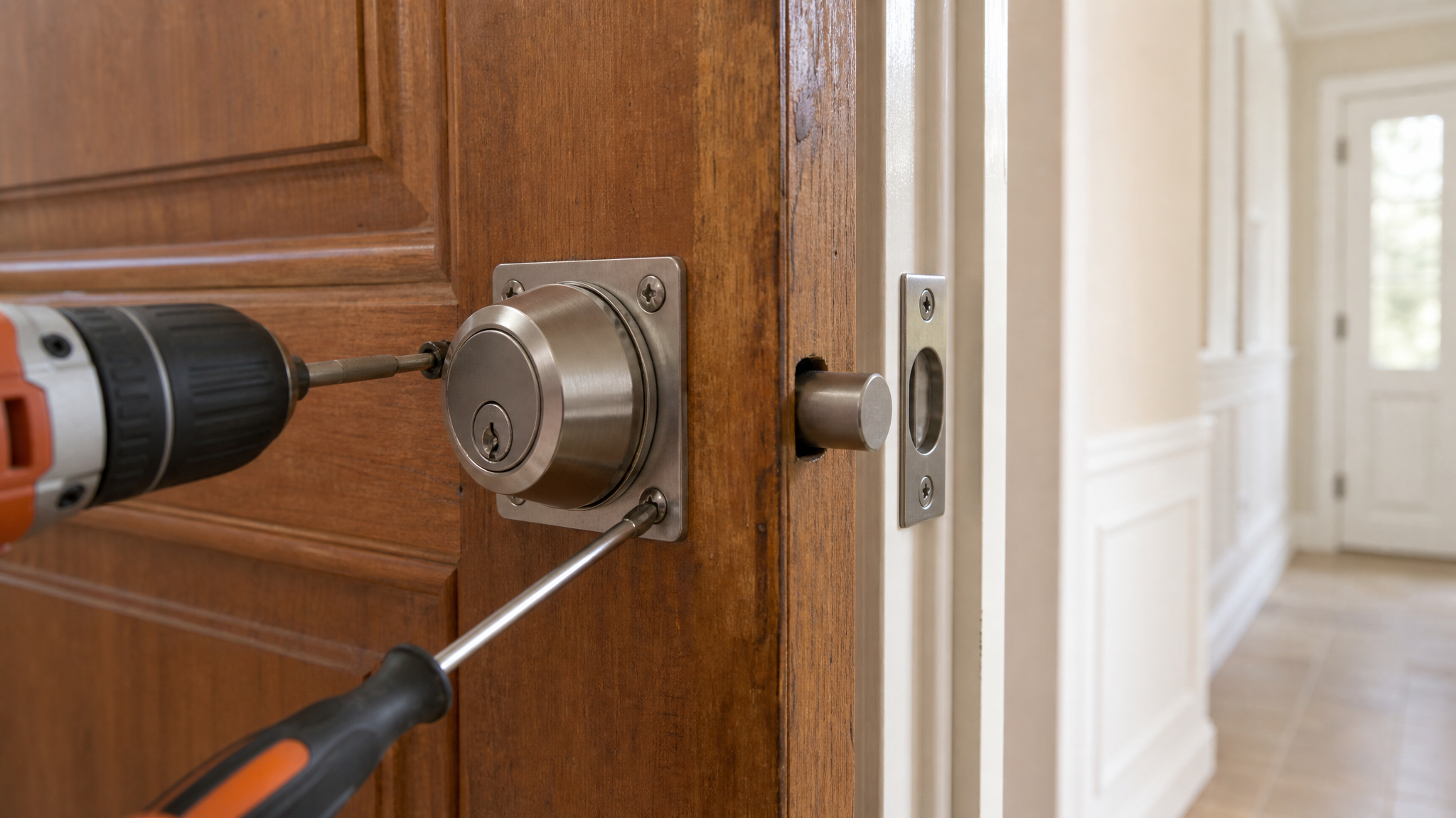 Ajouter un verrou de sécurité à une porte existante