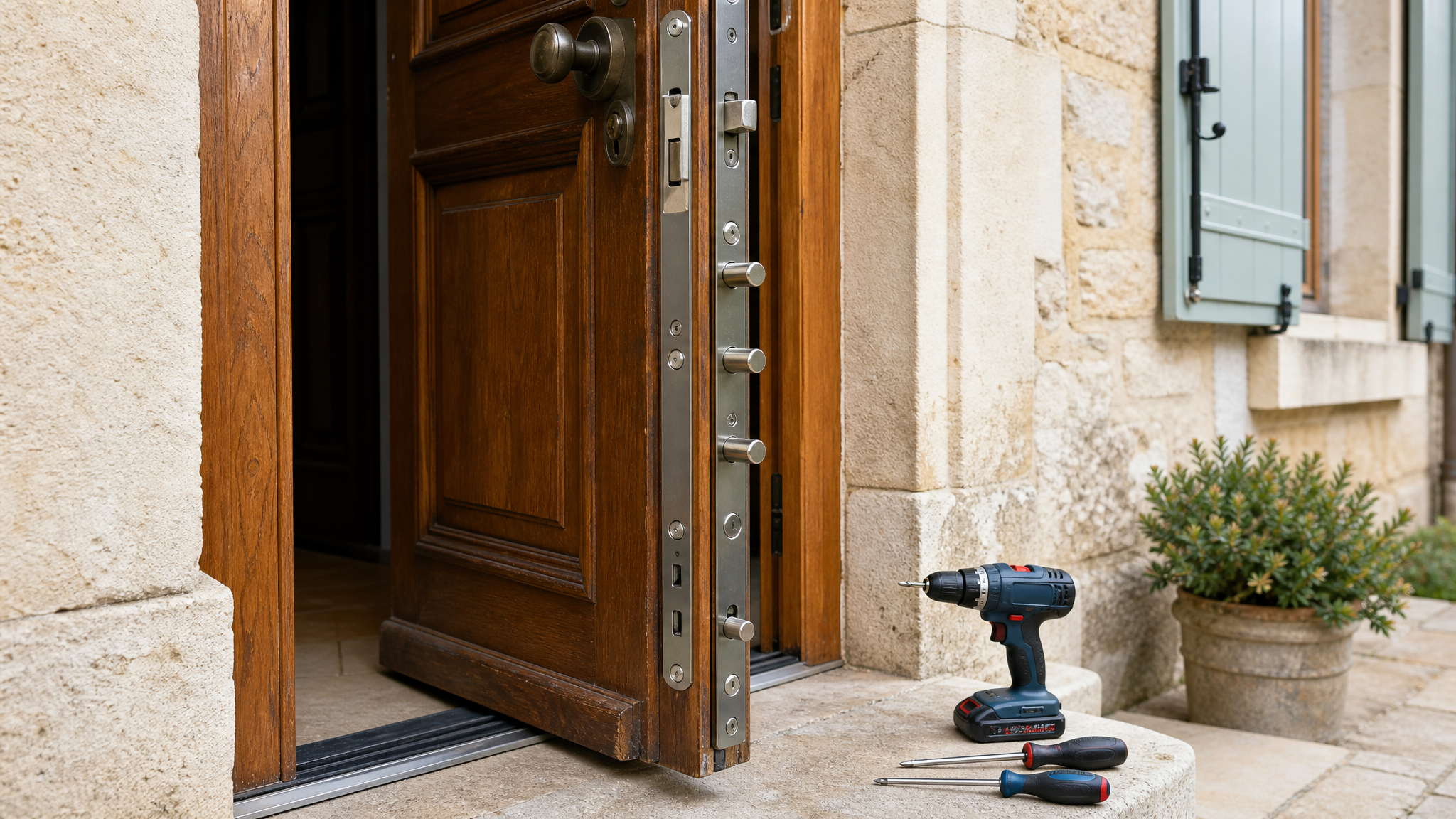 renforcer une porte en bois