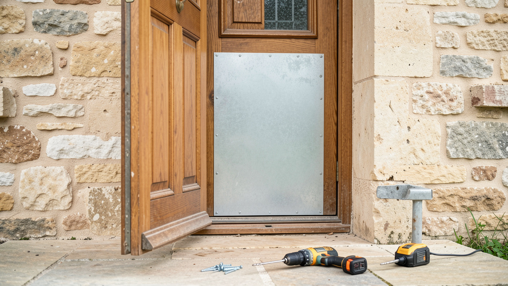 Tôle en acier pour porte en bois : renforcez votre sécurité sans changer de porte